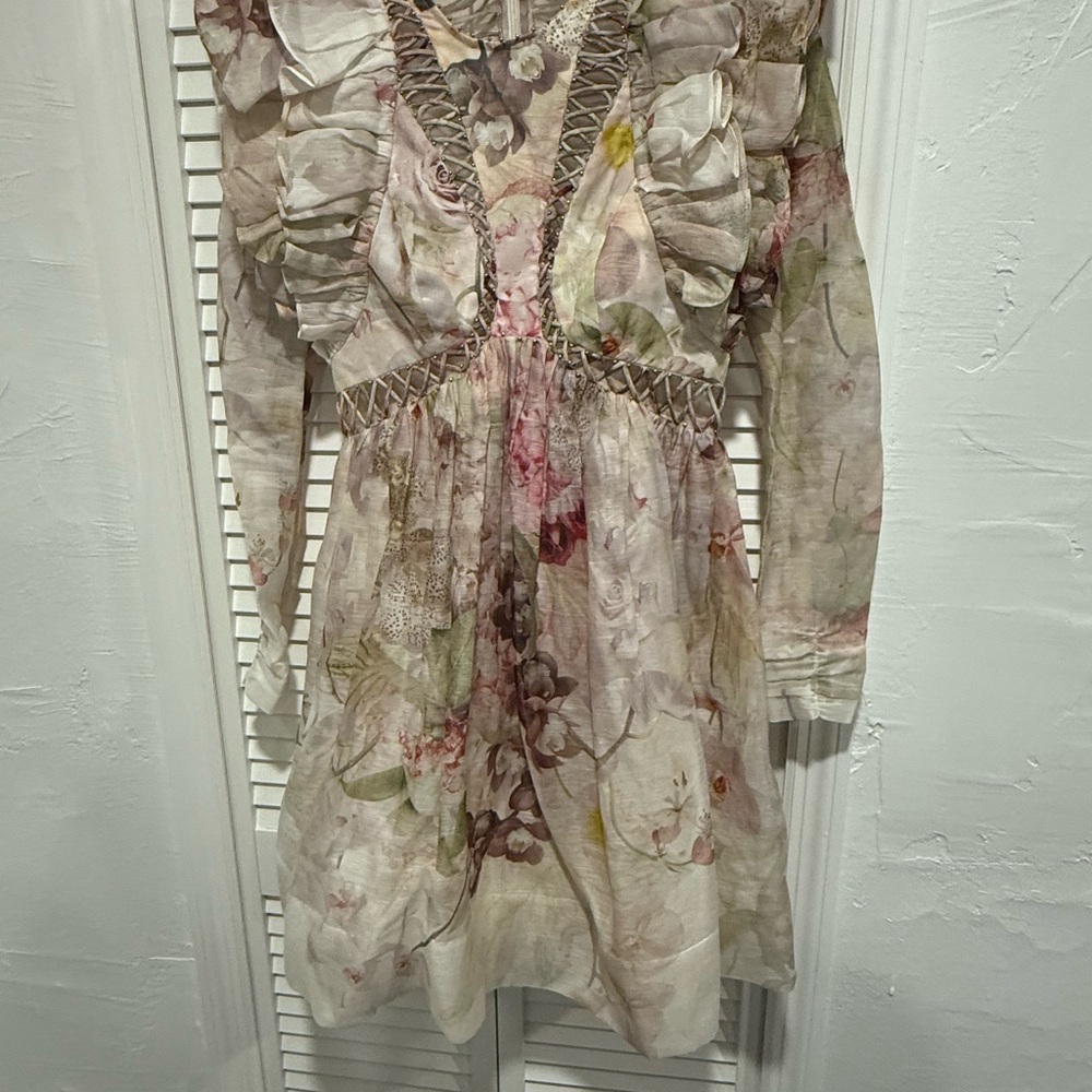 ZIMMERMAN long sleeve princess minidress - Picture 13 of 16